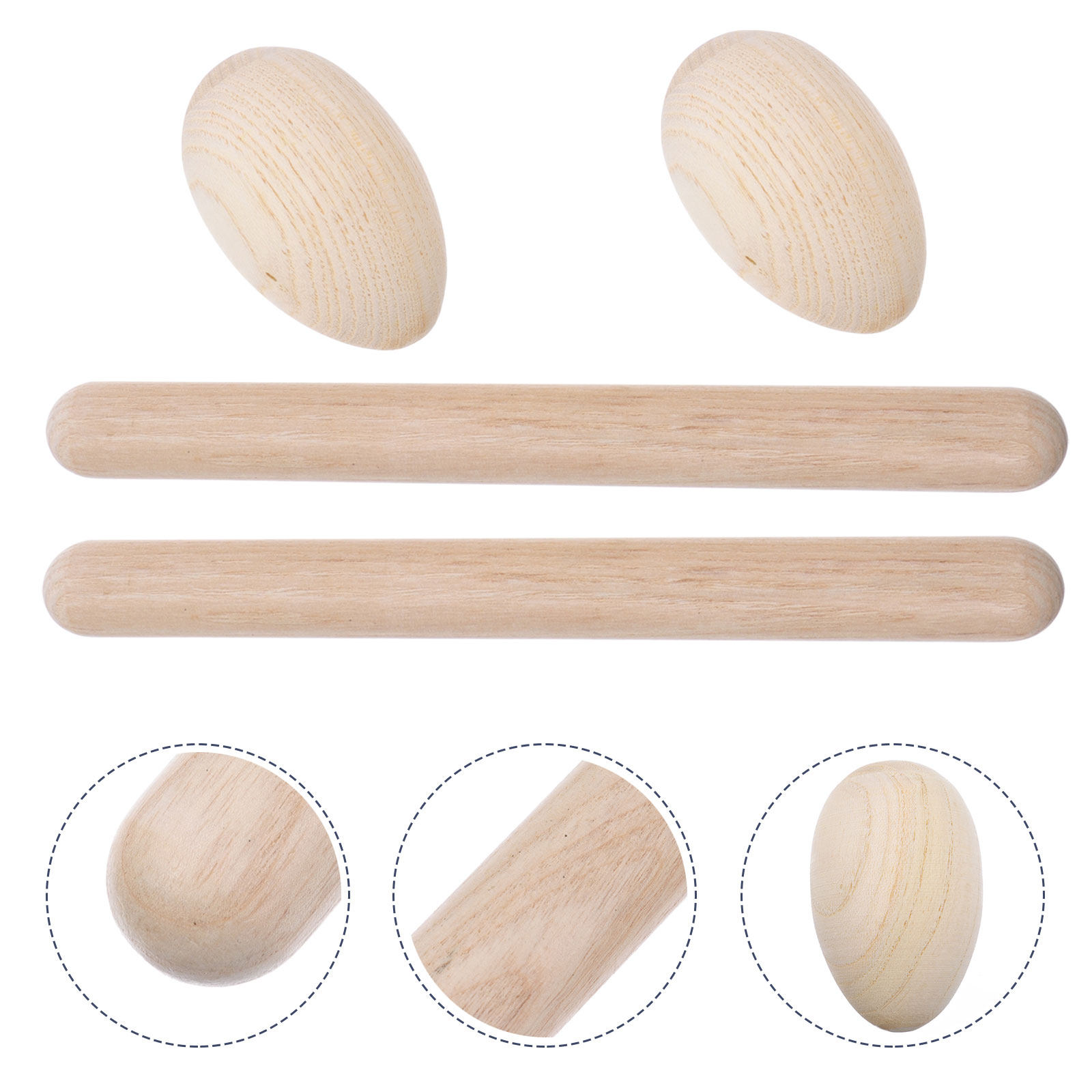 Musical Instrument For Babies - 4 Adet Çocuklar İçin Ahşap Müzikal