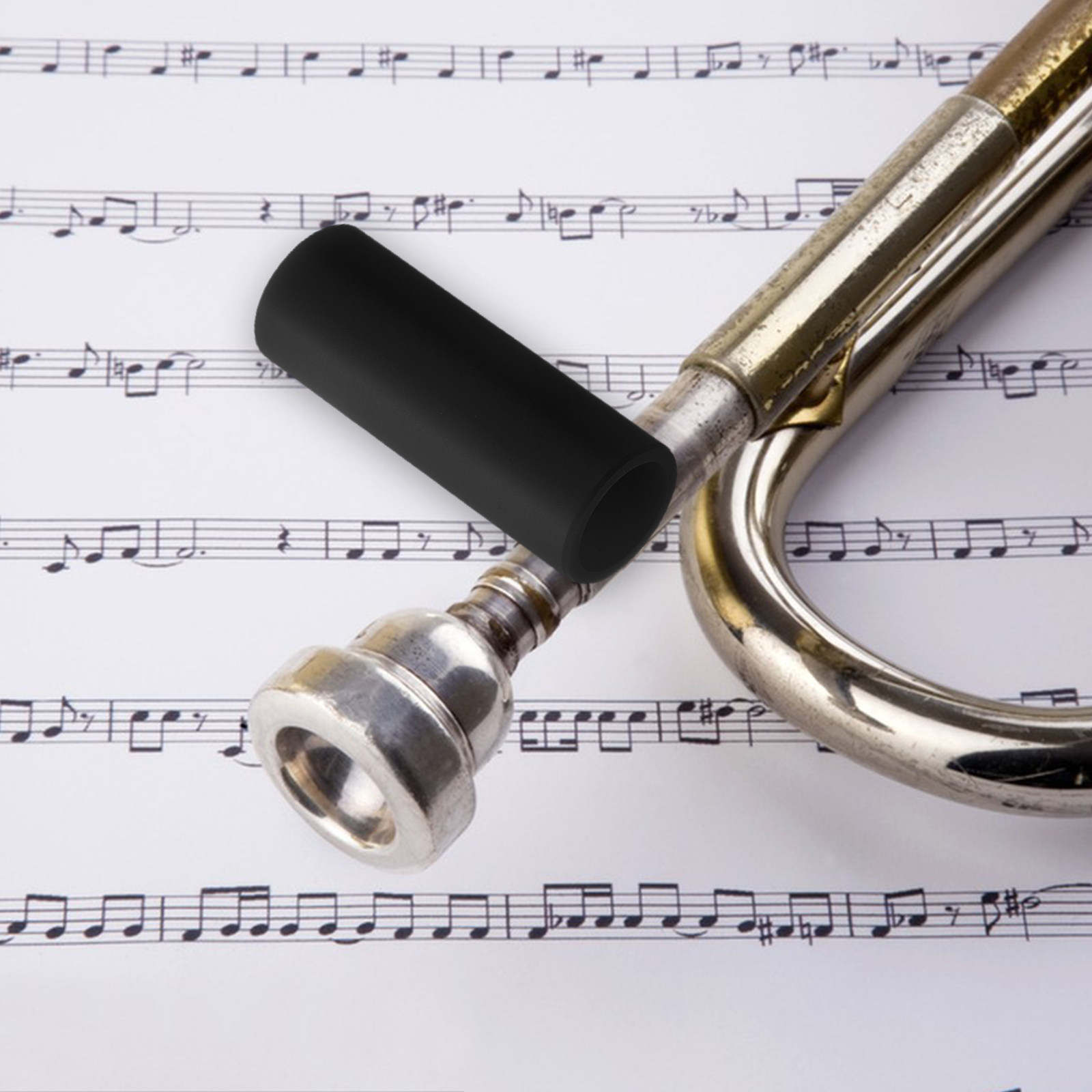 Musical Instrument Cornet - Siyah Kornet Ağızlık Kapağı Koruyucu Yumuşak
