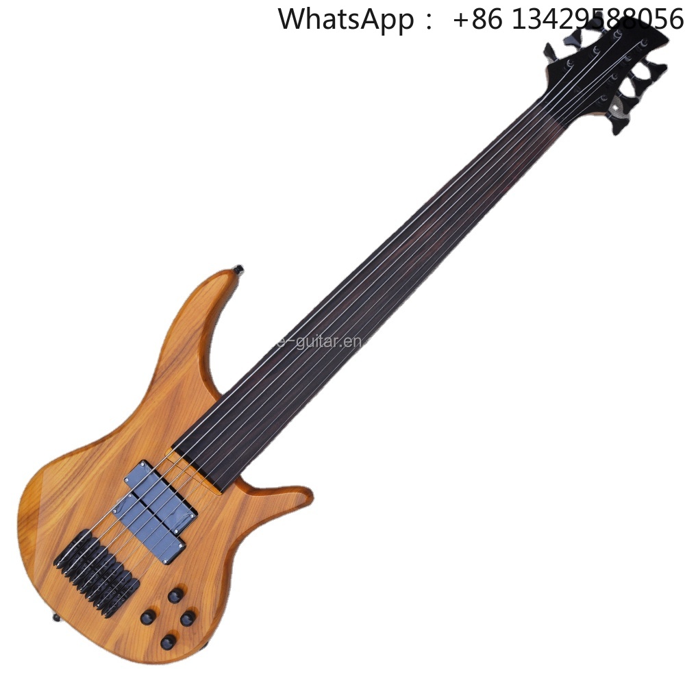 Flyoung Sarı 7 Telli Elektrik  - Bass Guitar Fretless incelemesi ve fiyatı